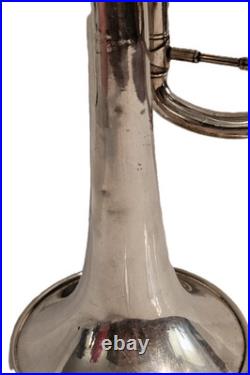 Couesnon France Paris Vintage 1970s Bb Inverted Lead Pipe Silver Plated Trumpet