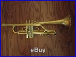 Custom Bach Stradivarius Gold Plated Model 37 ML Trumpet with Harrelson MP system