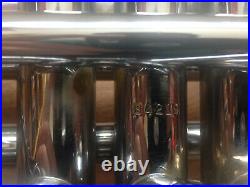 DEG Dynasty Marching Baritone Horn/ Euphonium in G, Silver/Chrome w hard case