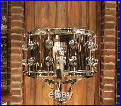 DW Collector's Limited Edition 8x14 Nickel over Brass Snare Drum New