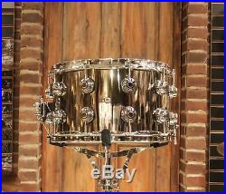 DW Collector's Limited Edition 8x14 Nickel over Brass Snare Drum New