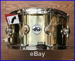 DW Collectors Bell Brass Snare 14X6.5 Gold Hw DRVN6514SPG Open Box
