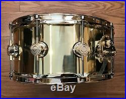 DW Collectors Bell Brass Snare 14X6.5 Gold Hw DRVN6514SPG Open Box