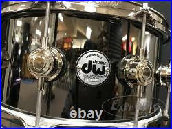 DW Collectors Series Snare Drum 6.5x14 Black Nickel over Brass Nickel Hardware