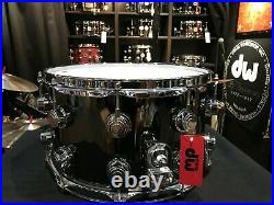 DW drums Collector's B-Stock 8x14 Black Nickel over brass snare drum with chrome