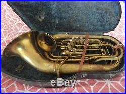 Double Bell Euphonium, Conn 30I, double bell front, 5 valve, short action, 1946