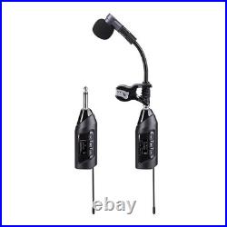 EASTERN MUSIC Wireless Saxophone Microphone UHF Instrument Mic for Live Stage