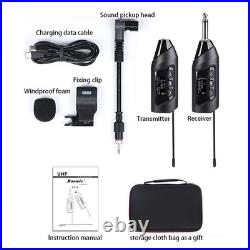 EASTERN MUSIC Wireless Saxophone Microphone UHF Instrument Mic for Live Stage