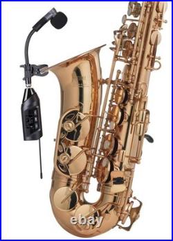 EASTERN MUSIC Wireless Saxophone Microphone UHF Instrument Mic for Live Stage