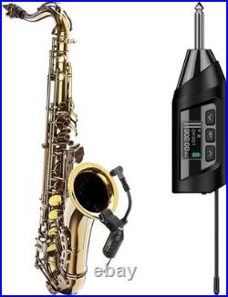 EASTERN MUSIC Wireless Saxophone Microphone UHF Instrument Mic for Live Stage