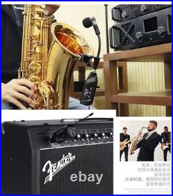 EASTERN MUSIC Wireless Saxophone Microphone UHF Instrument Mic for Live Stage