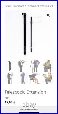 ERGObrass Trumpet Support System + Telescopic Floor Extension Set NEW