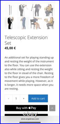 ERGObrass Trumpet Support System + Telescopic Floor Extension Set NEW