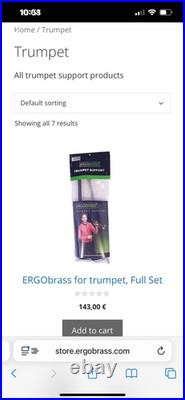 ERGObrass Trumpet Support System + Telescopic Floor Extension Set NEW