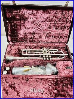 E-BENGE 3+ MLP Custom-built Trumpet Silver (S# 9968120) & 2 Mouth Pieces / Case