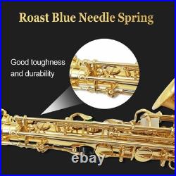 E Flat Alto Saxophone Lacquer Brass Alto Sax Set for Students Gold