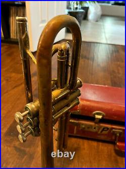 E. K. Blessing Standard Trumpet Cornet Elkart Indiana (1955) with Vintage Case