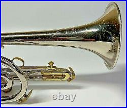 Early 1970s King Tempo Cornet Brass Instrument With Mouthpiece & Original Case