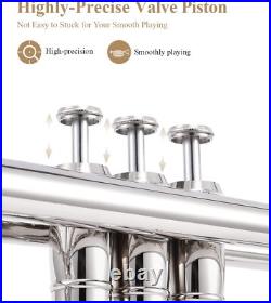 Eastar Bb CONCERT TRUMPET WITH HARD CASE & ACCESSORIES SILVER NICKEL PLATED
