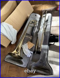 Eastar ETB-330 Bb Tenor Slide Trombone B Flat Brass Plated With Case Mouthpiece