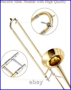 Eastar ETB-330 Bb Tenor Slide Trombone B Flat Brass Plated With Case Mouthpiece