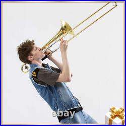 Eastar ETB-330 Bb Tenor Slide Trombone B Flat Brass Plated With Case Mouthpiece