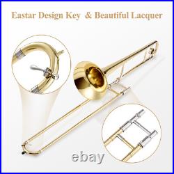 Eastar ETB-330 Bb Tenor Slide Trombone B Flat Brass Plated With Case Mouthpiece