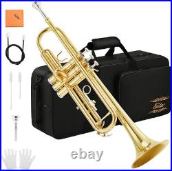 Eastar ETR-380 Bb Standard Trumpet With Hard Case Cleaning Kit 7C Mouthpiece