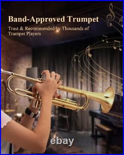 Eastar ETR-380 Bb Standard Trumpet With Hard Case Cleaning Kit 7C Mouthpiece