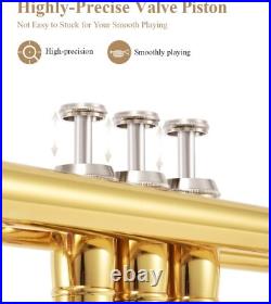 Eastar ETR-380 Bb Standard Trumpet With Hard Case Cleaning Kit 7C Mouthpiece