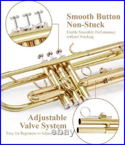 Eastar ETR-380 Bb Standard Trumpet With Hard Case Cleaning Kit 7C Mouthpiece