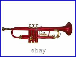 Electric Zoo Fest Trumpet Red Coloredawesomesound Looks Bb-pitch Brass Made