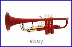 Electric Zoo Fest Trumpet Red Coloredawesomesound Looks Bb-pitch Brass Made