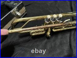 Etude Trumpet with Case + 7C Mouthpiece Rose Gold Leadpipe Great Player