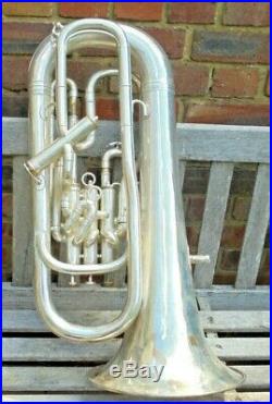 Euphonium, Boosey & Hawkes'Imperial Class A' 4 Valves, Silver plated