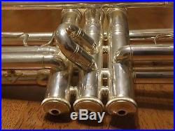 Excellent Silver Bach Stradivarius Trumpet #37 Great condition, Fast valves
