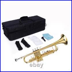 FREE SHIPPING? Unmarked Trumpet with Case/Bag/Pack +Strap +Cloth