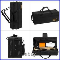 FREE SHIPPING? Unmarked Trumpet with Case/Bag/Pack +Strap +Cloth