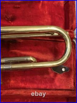 F. A. Reynolds Medalist Vintage Trumpet with Case Cleaned and Serviced. Nice
