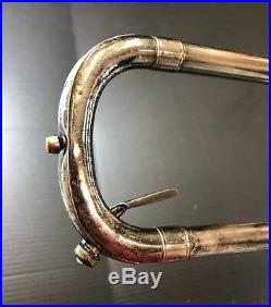 F. A Reynolds Tenor Silver Trombone 1930's with Case, RARE No Reserve. 99c