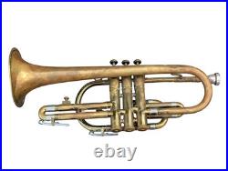 F. E. Olds Ambassador Cornet WithCase Circa 1943 Serial Number 117538. Still Plays