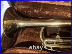 F. E. Olds Ambassador Vintage Trumpet Instrument 1974 With Case & Mouthpiece Bb