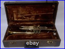 F. E. Olds Ambassador Vintage Trumpet Instrument 1974 With Case & Mouthpiece Bb