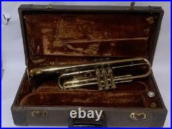 F. E. Olds Ambassador Vintage Trumpet Instrument 1974 With Case & Mouthpiece Bb