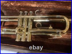 F. E. Olds Ambassador Vintage Trumpet Instrument 1974 With Case & Mouthpiece Bb