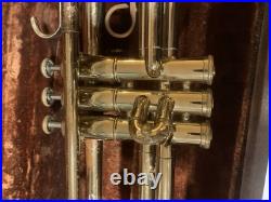 F. E. Olds Ambassador Vintage Trumpet Instrument 1974 With Case & Mouthpiece Bb