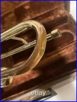 F. E. Olds Ambassador Vintage Trumpet Instrument 1974 With Case & Mouthpiece Bb