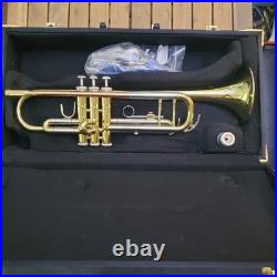 F. Schmidt H301L Bb Student Trumpet with Hard Case Brass Lacquer SN 18110610