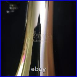 F. Schmidt H301L Bb Student Trumpet with Hard Case Brass Lacquer SN 18110610
