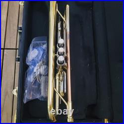 F. Schmidt H301L Bb Student Trumpet with Hard Case Brass Lacquer SN 18110610